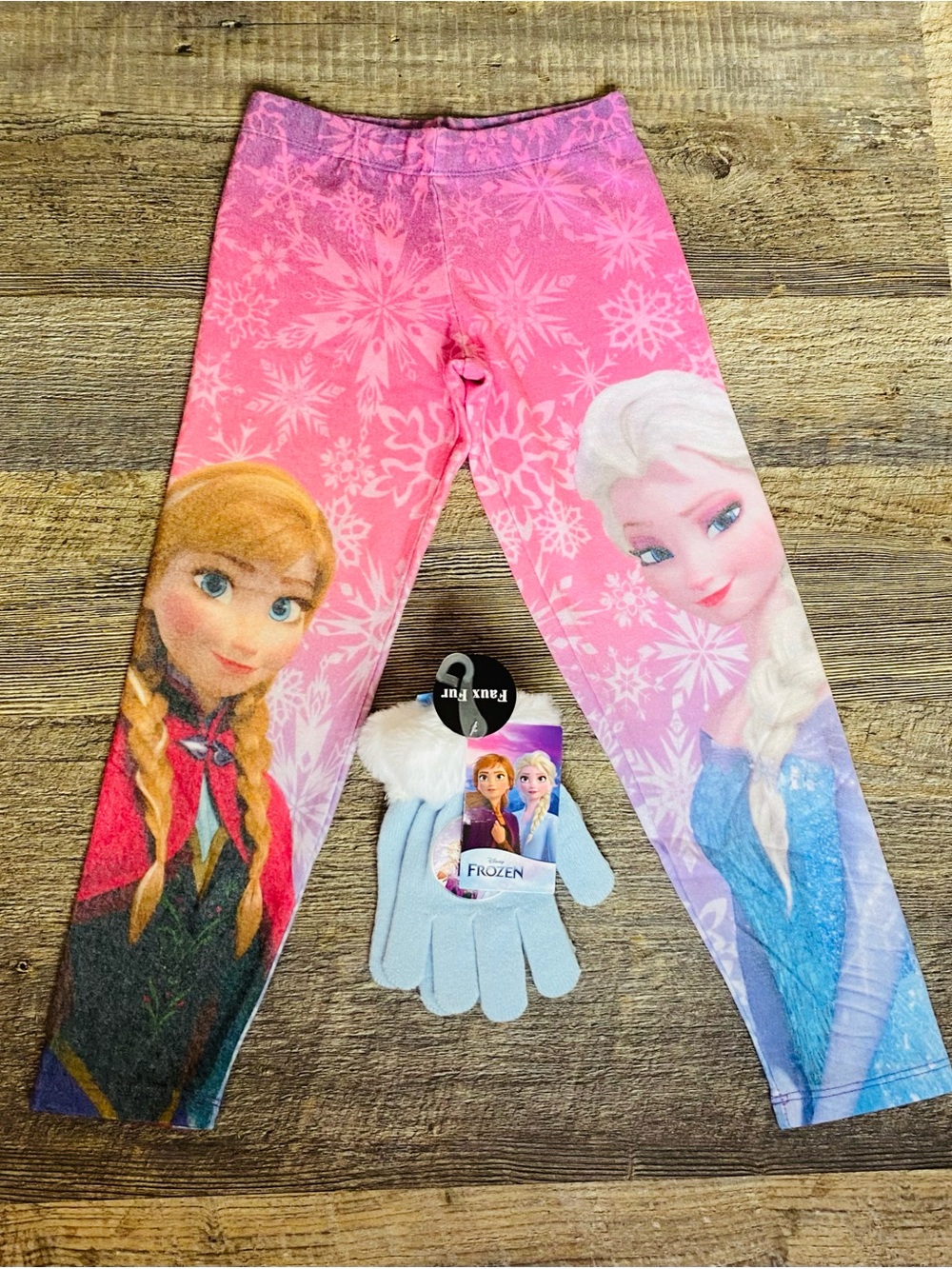 Brand new Disney Frozen leggings & gloves set